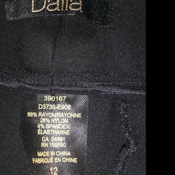 Dalia women’s Classic Black Dress Pants size 12 - Picture 5 of 5